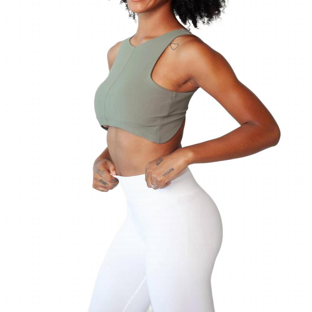 NEW KNOTWTR sports bra in olive